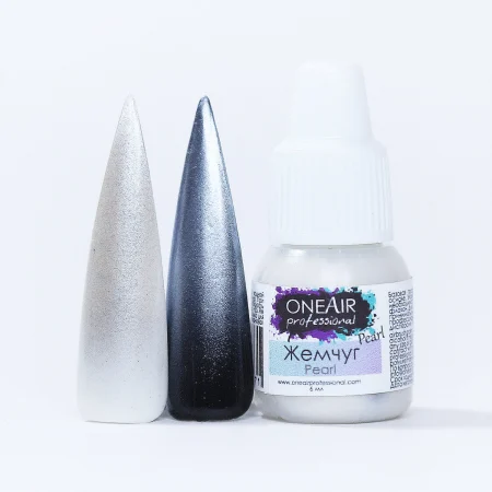 краска для аэрографии на ногтях OneAir nail airbrush paint перламутры жемчуг