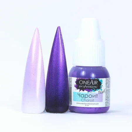краска для аэрографии на ногтях OneAir nail airbrush paint чароит